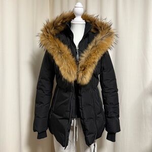 MACKAGE Adali in XS Black with fur
